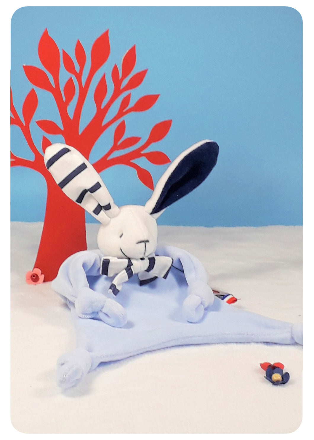 Doudou Lapin Marin